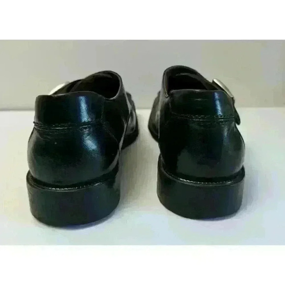 Stacy Adam’s Men’s Loafer 100% Leather man made balance Black Buckle Size 9 1/2 - Picture 4 of 8
